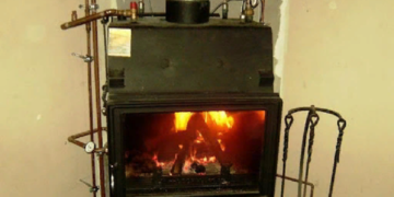 Установка чугунных топок с водяным контуром