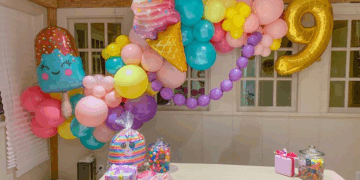 Оформление шарами Дня рождения: идеи и способы